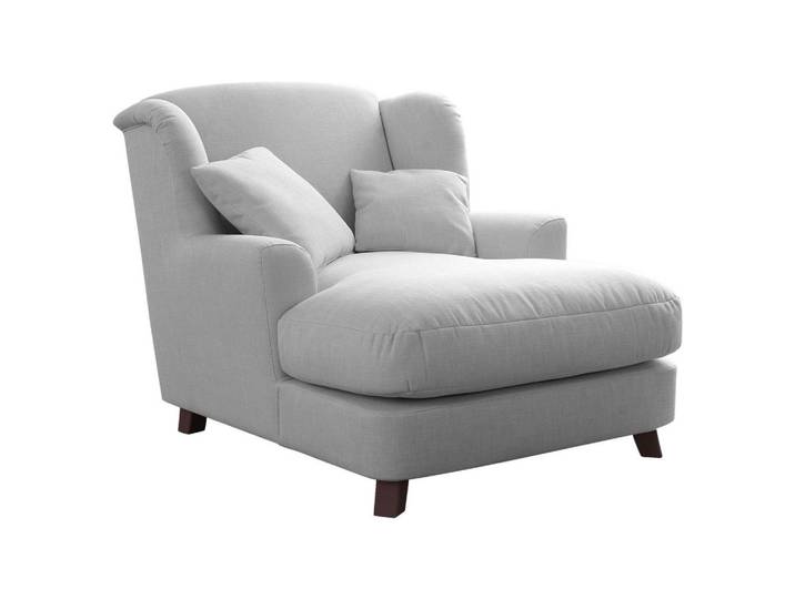 Sit & More Xxl-Sessel Asado V, Silberfarben, teilmassiv, Füllung: Schaumstoffflocken,Schaumstoffflocken, 109x104x145 cm, Goldenes M, Made in EU, DGM-Klimapakt, Wohnzimmer, Sessel, XXL-Sessel