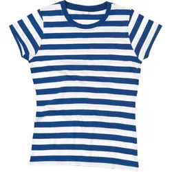 Mantis Damen T-Shirt gestreift M110S classic blue/white XL