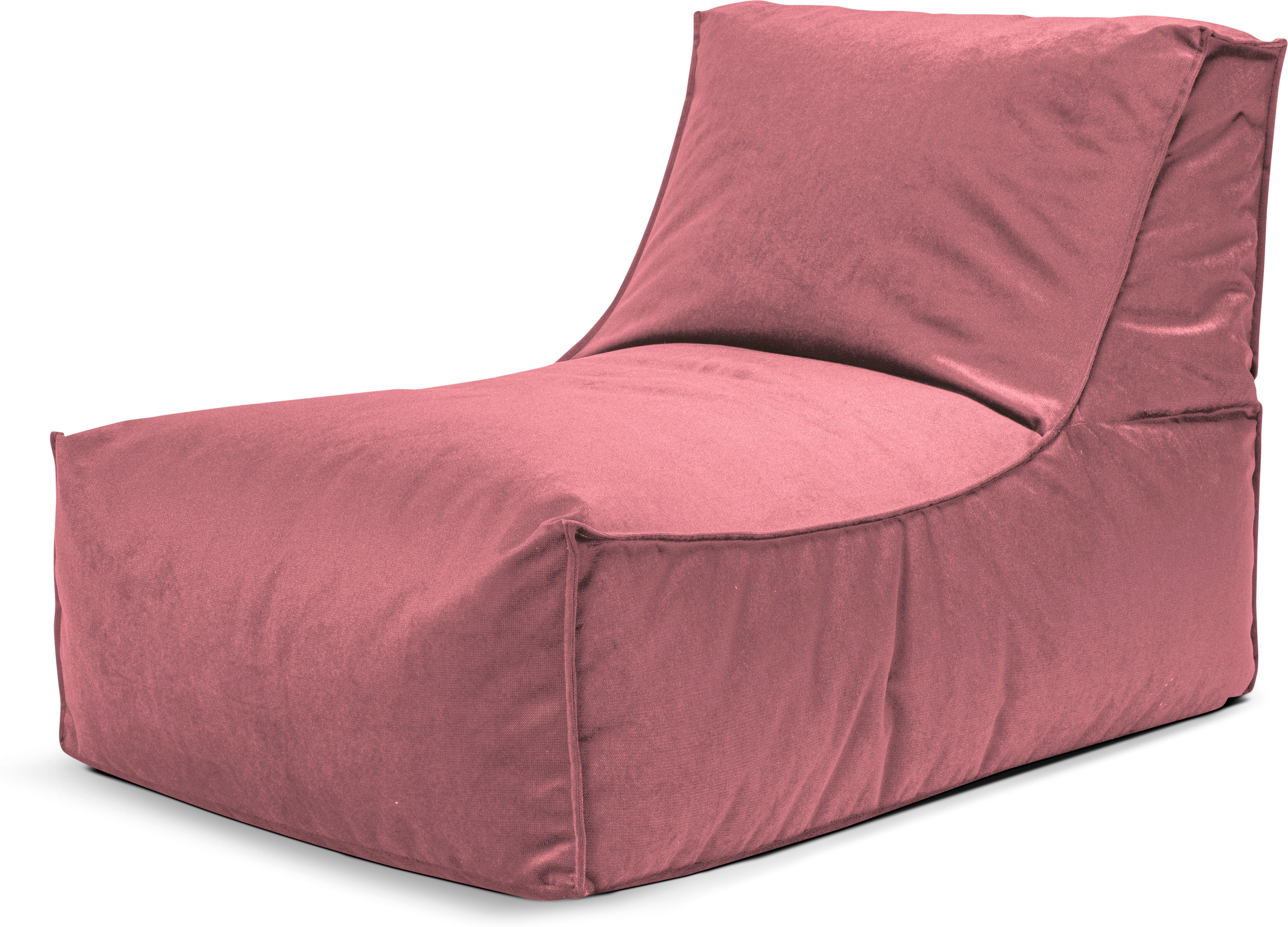 Sitzsack MAGMA HEIMTEX "Rock MARLA", rosa (altrose), B:100cm H:65cm, Bezug: 100% Polyester, Sitzsäcke, Sitzsack