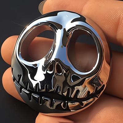 2 Stück „Nightmare Before Christmas" Jack Skellington Auto-Emblem aus Zinklegierung, Kürbis-Autoaufkleber, Fahrzeugdekoration, Abzeichen für alle Automodelle, Autoaufkleber und Sticker