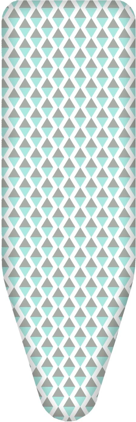 Bügelbrettbezug BISCHOF COLOMBO "TRIANGOLO AZZURRO", blau (bunt), Baumwolle, Bügelbrettbezüge, Bügelbrettbezug, 140 x 55 cm bunt Einheitsgröße