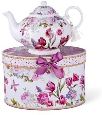 STP Goods Tulip Bone China Teapot in Gift Box - 33.81 fl oz