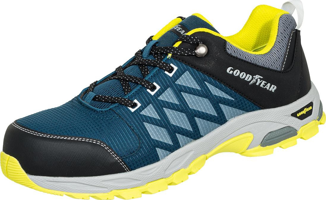 Goodyear veiligheidsschoenen 1662 S1P, petrol/lime kleur