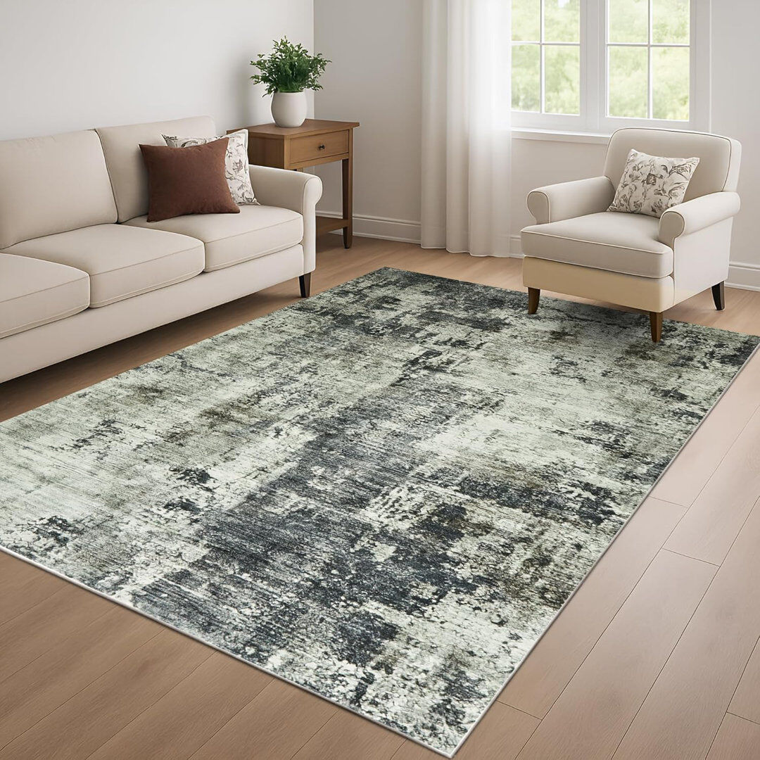 Aspire Homeware Modern Abstract Area Rug FROST Rectangle 120 x 170 cm