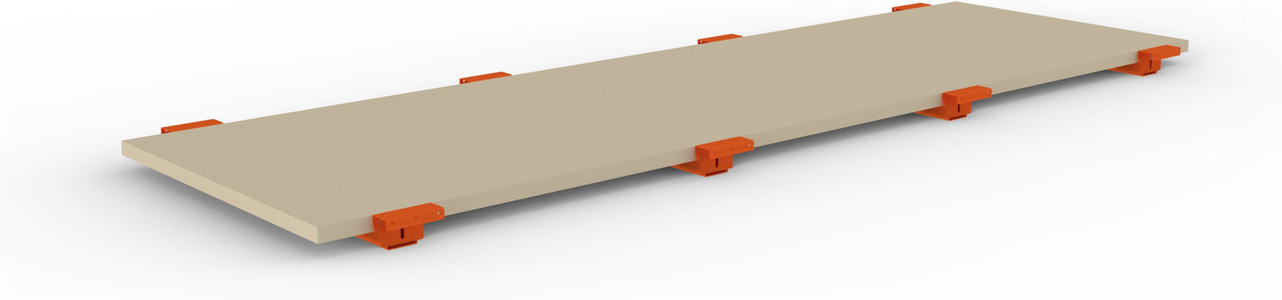 META Spanplattenboden 3300x1100x38 mm für MULTIPAL Palettenregale, Fachlast 1920 Kg (20080660)