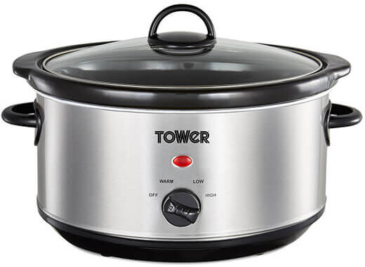 Tower 3.5L Stainless Steel Slow Cooker