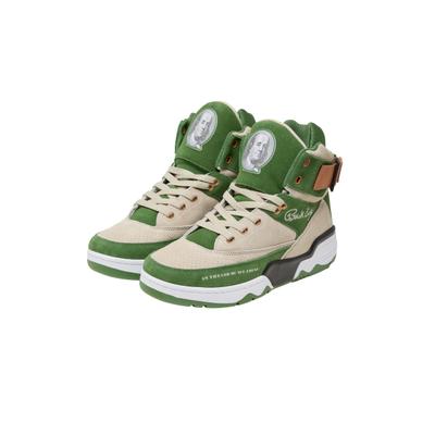 Sneaker EWING "Ewing EWING 33HI RAKIM", Herren, Gr. 44, grün (pelican, willow, almond), Leder, Schuhe Sneaker