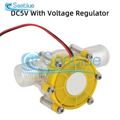 Portable Micro Hydro Generator Water Flow Power Turbine For Renewable Energy yellow Dc 5v