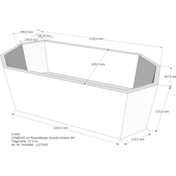 Badewannenträger passend für Mauersberger Grandis 175 × 85 × 42 cm