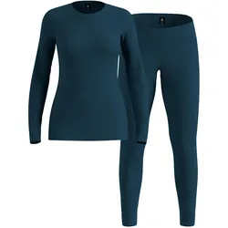 Odlo, Damen, Funktionsshirt, Merino Fundamentals (S), Blau