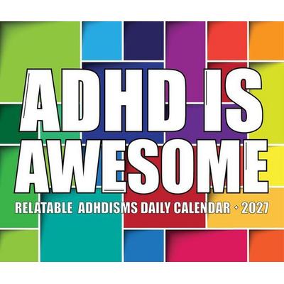 ADHD Is Awesome 2027 5.4 X 6.2 Box Calendar