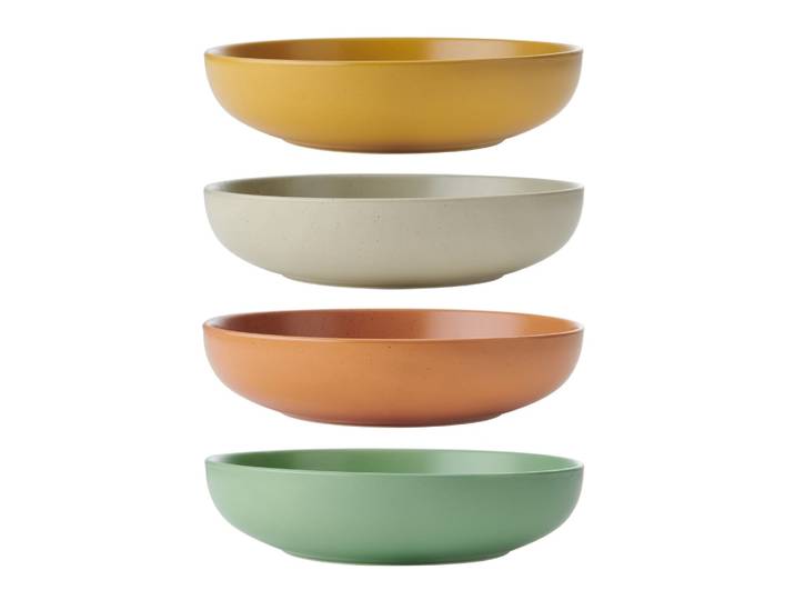 Set De 4 Bols à Pâtes 21cm Céramique Multicolore