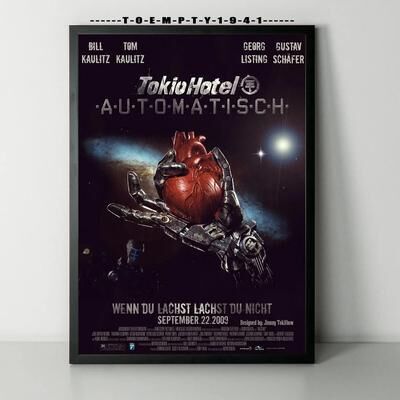 Uplifted Finds Metal Rock Band Tokio Hotel Poster Canvas Print Wall Art Decor 30 X 40 Cm No Frame 7