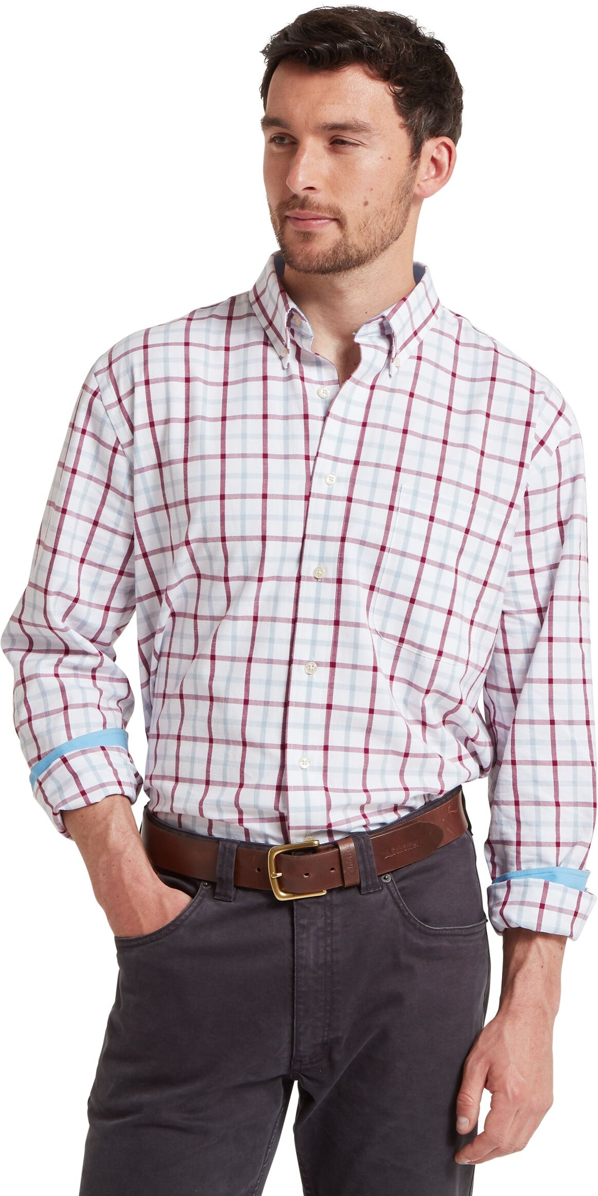 Schöffel Country Brancaster Classic Shirt - Blue - Size 15 - Men