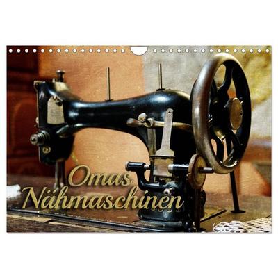Omas Nähmaschinen (Wandkalender 2027 DIN A4 quer), CALVENDO Monatskalender