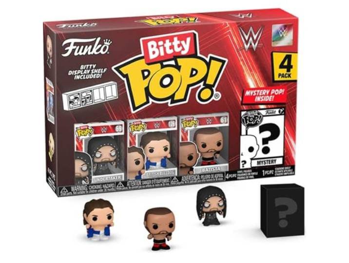 Funko Bitty POP! WWE Undertaker 4-pack Vinyl Figures nieuw One Size