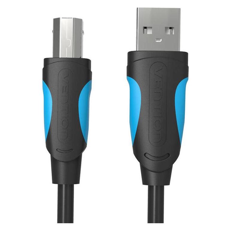Vention USB 2.0 Kabel Typ A-B, schwarz - 2m (2 m, USB 2.0) (VAS-A16-B200)