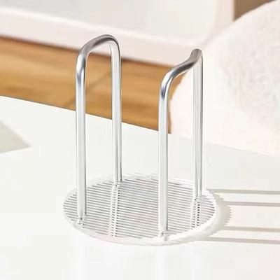 Uplifted Finds Home Storage Rack Luxury Disposable Cup Storage Rack Water Tea Cup Dispenser Rack silver Single Cup