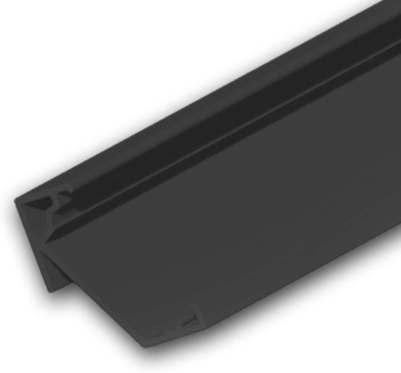 Isoled Led Eckprofil Corner18 Aluminium Schwarz Ral9005, 200cm