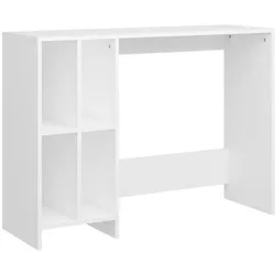 vidaXL Computertisch Weiß 102,5x35x75 cm Holzwerkstoff