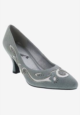 Women's Cici Pump by Bellini in Blue Textile (Size 9 M)