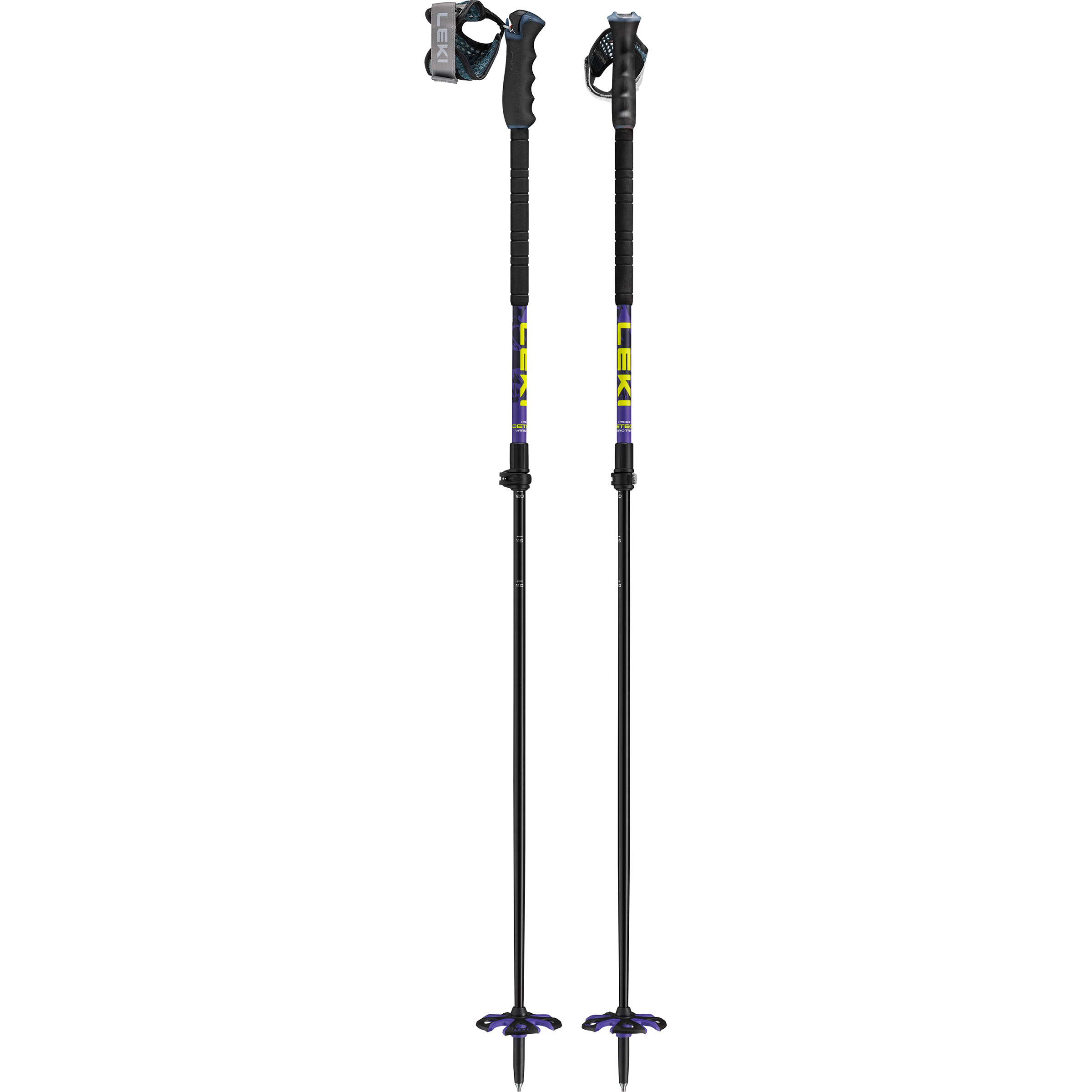 Leki Detect Vario TR XL Skistöcke Skistöcke weiss Größe 110-140cm Skifahren
