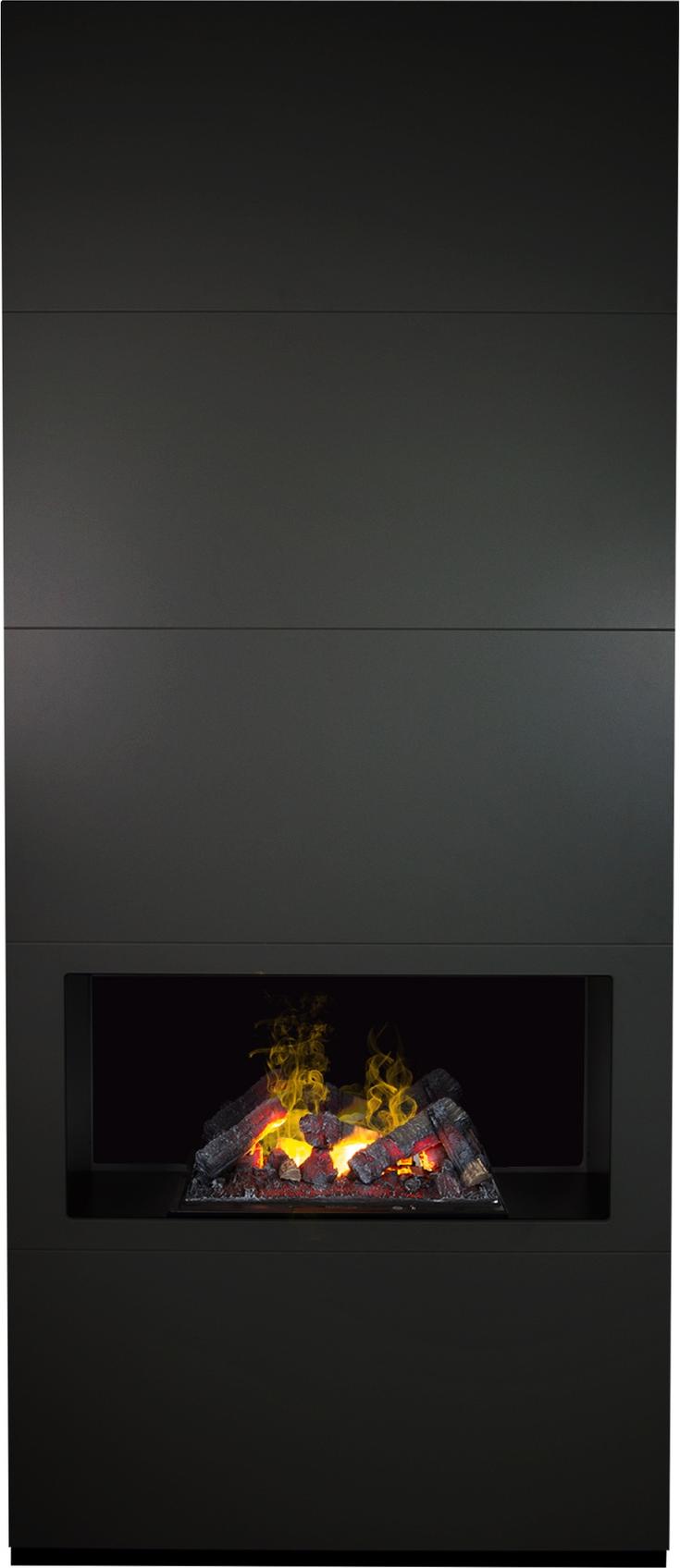 Xaralyn Wasserdampf-Kamin - Ambiance ECB - schwarz Holz - 3,5 kW Heizung - mit Fernbedienung - Opti-Myst Elektrokamin - Cassette 600 - Tunnelkamin - Raumteiler