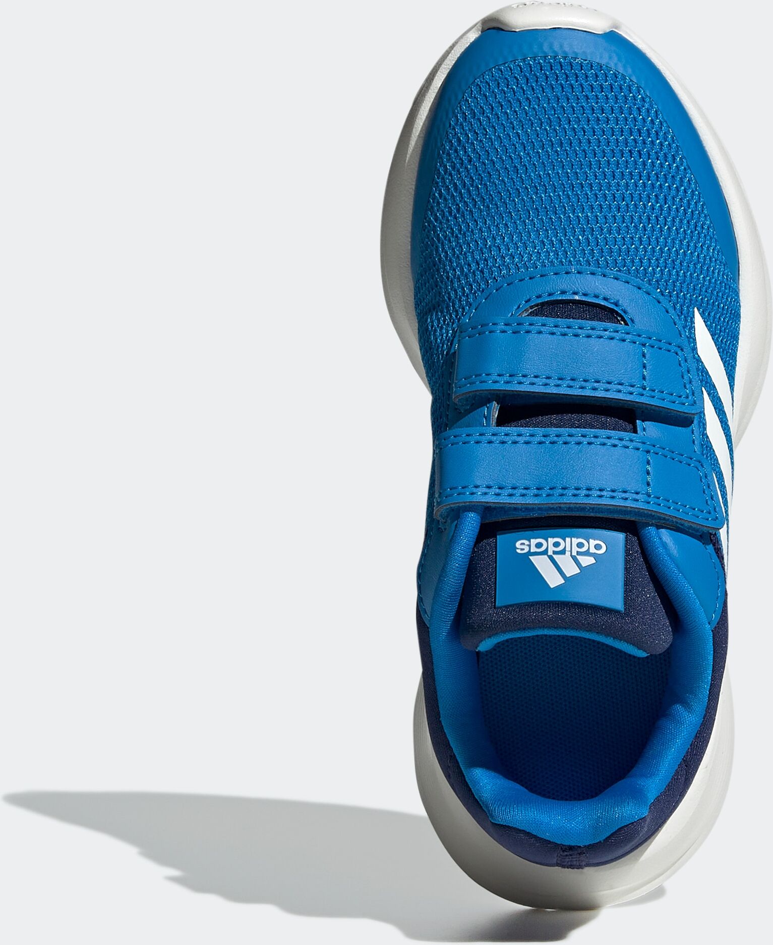 Sneaker ADIDAS SPORTSWEAR "TENSAUR RUN", Kinder, Gr. 29, weiss (blau rush, core weiß, dunkelblau), Textil, Schuhe Sneaker, mit Klettverschluss blau rush, core weiß, dunkelblau 29