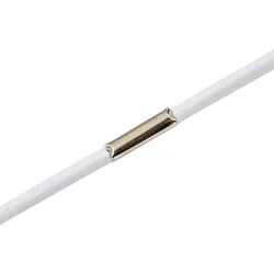 100 SPRINTIS - REACH-KONFORM Rundgummi als Ring, 410 mm, 100 Stück, Gummizugschnüre mit Metallsplinte, Kunststoff, Kautschuk, weiß