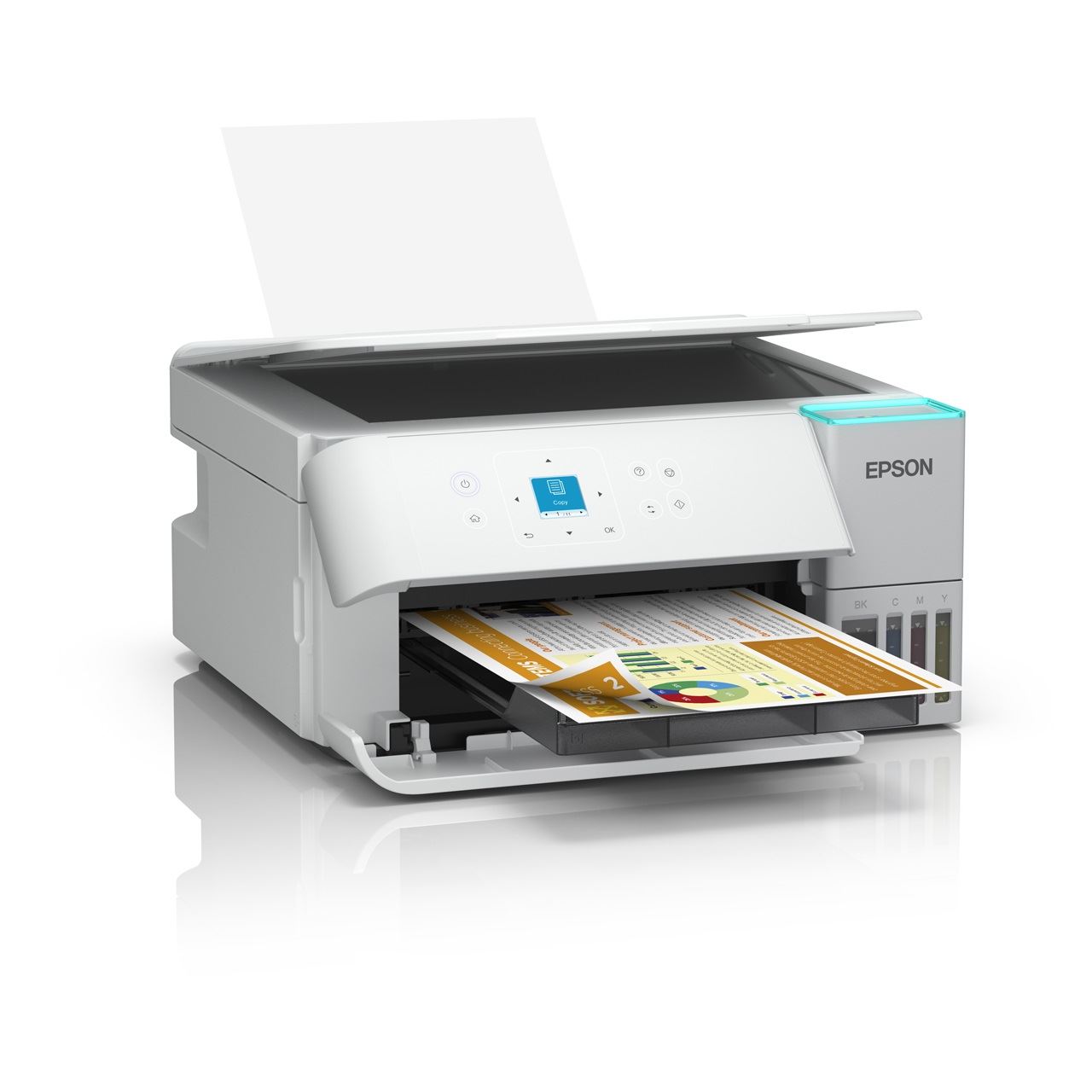 EPSON EcoTank ET-2956 3 in 1 Tintenstrahl-Multifunktionsdrucker weiß