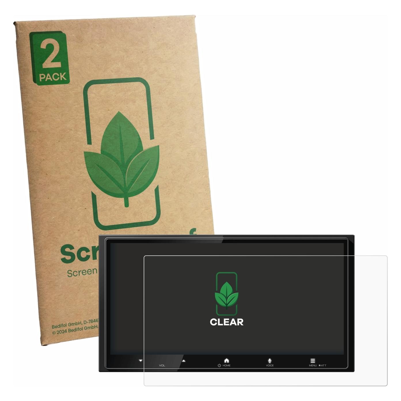 ScreenLeaf Schutzfolie für Kenwood DMX7525DABS Displayschutz Display Schutz Folie Klar Transparent (6163638)