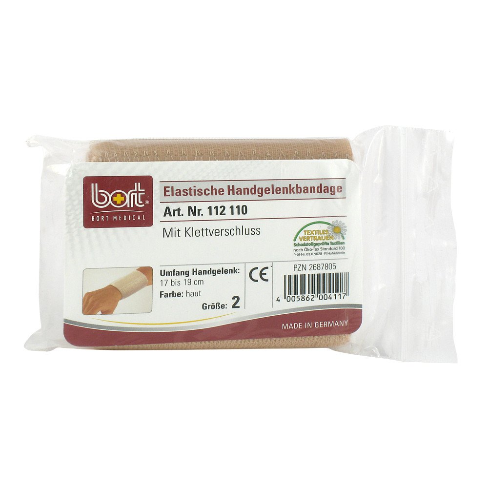 Bort GmbH Bort Handgelenkbandage Größe 2 haut mit Klettband vers. 02687805