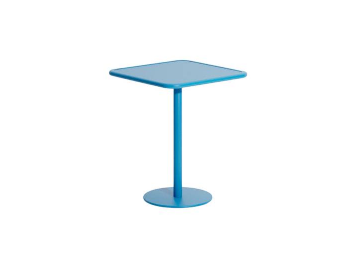 Petite Friture - Table carrée Week-end - Bleu - Aluminium - Designer Studio BrichetZiegler