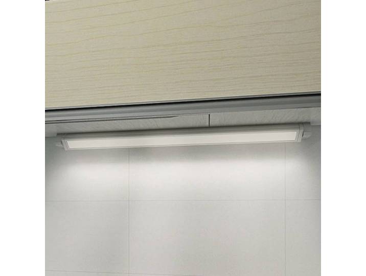 G & L Handels GmbH LED-Möbel-Anbauleuchte 957, Länge 77 cm 957, chrom / silber, für Küche, Aluminium, Modern