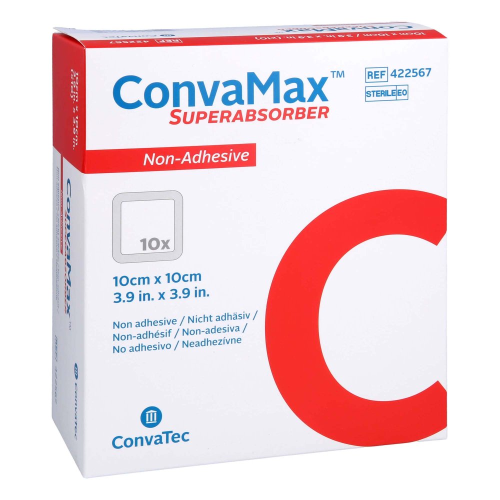 ConvaTec (Germany) GmbH Convamax Superabsorber nicht adhäsiv 10x10 cm 15634331