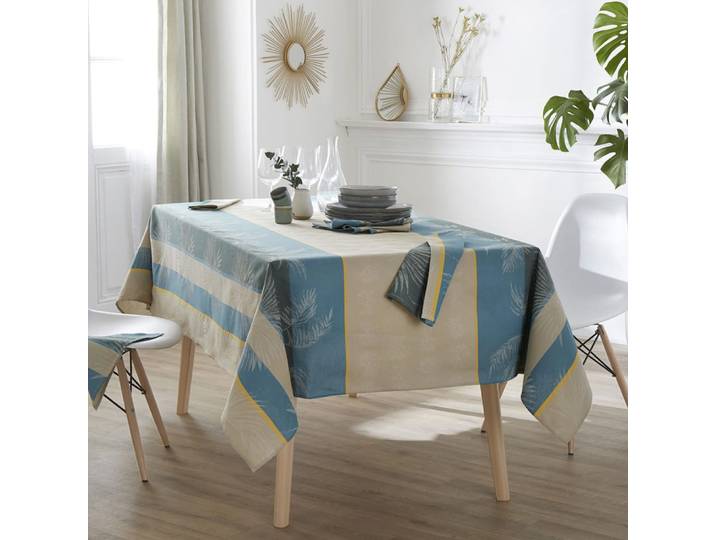 Nappe rectangulaire tropicale à jacquard enduit polyester/jacquard