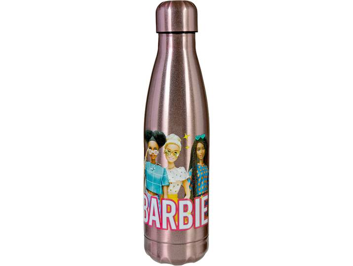 Isolierflasche SCOOLI Barbie , Kinder, Gr. 450ml, rosa (barbie), Edelstahl, Trinkflaschen Isolierflasche