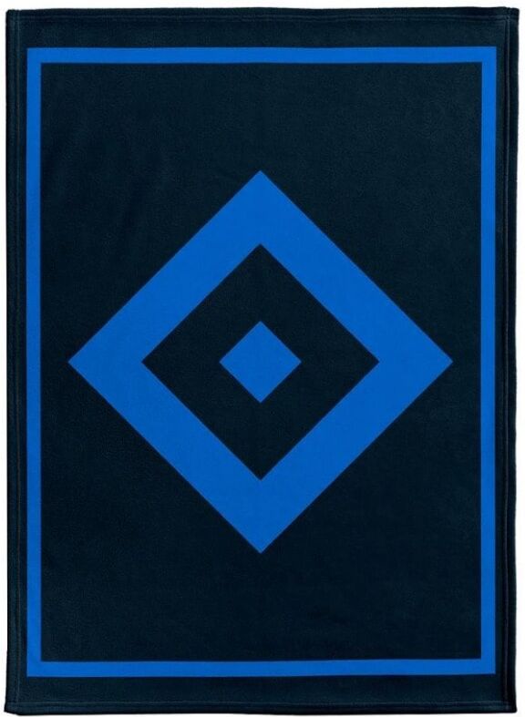 Wohndecke HAMBURGER SV "Hamburger SV Decke HSV Stadiondecke Hamburger SV", blau (mehrfarbig), 60% Baumwolle, 40% Polyacryl, Wohndecken Wohndecke