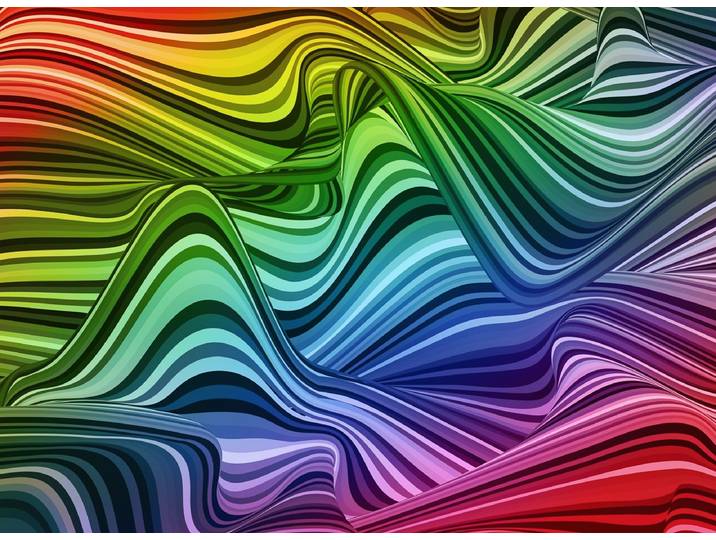 Fototapete PAPERMOON Abstrakte fliessende Linien , bunt, B:3m L:2,2m, Vlies, Tapeten, Fototapete