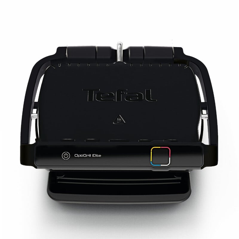 Tefal OptiGrill Elite GC7508 Contactgrill met 12 automatische kookprogramma's, Grilloppervlak: 30 x 20 cm, 2000W