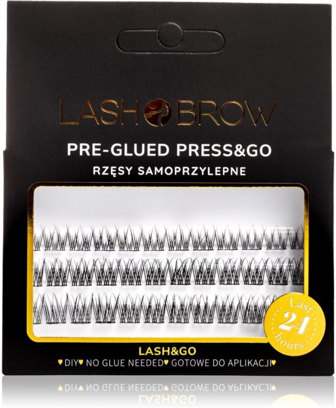 Lash Brow Press&Go Self-Adhesive Eyelashes self-adhesive cluster lashes No Make Up 1 pc