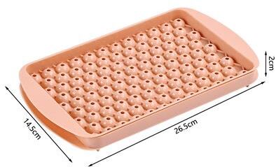 Daily Deals Depot Arctic Chill Cavity Mini Ice Ball Mold With Lid For Cocktails, Coffee & Refreshing Drinks pink