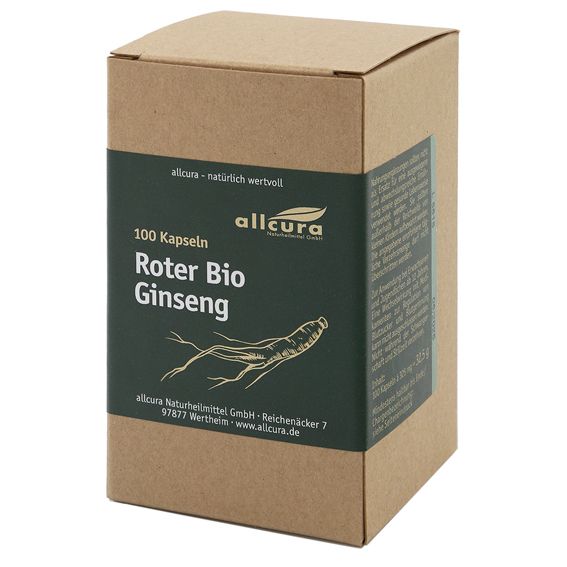 Roter BIO Ginseng Kapseln 100 St