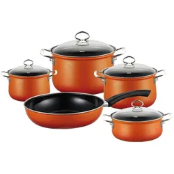 Riess Topfset 5-teilig Corall Emaille