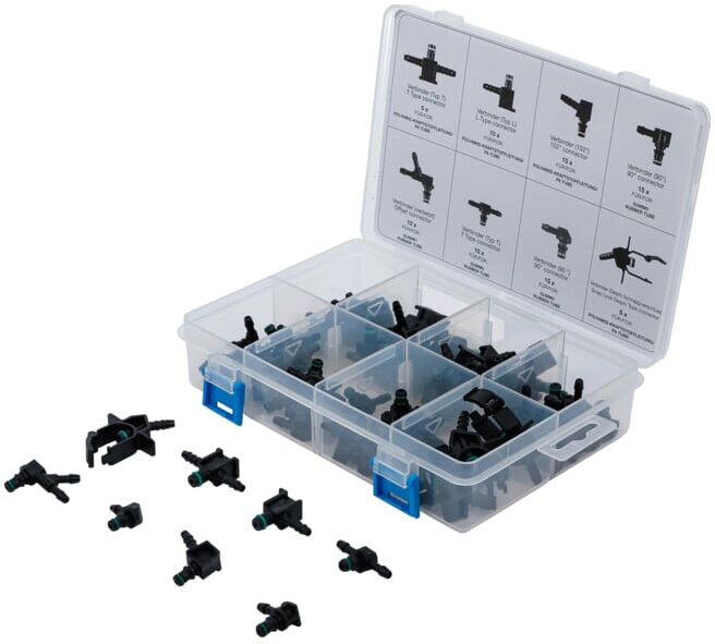 BGS Assortiment de connecteurs de conduite de retour diesel 85 pcs. ; BGS technic (74301)