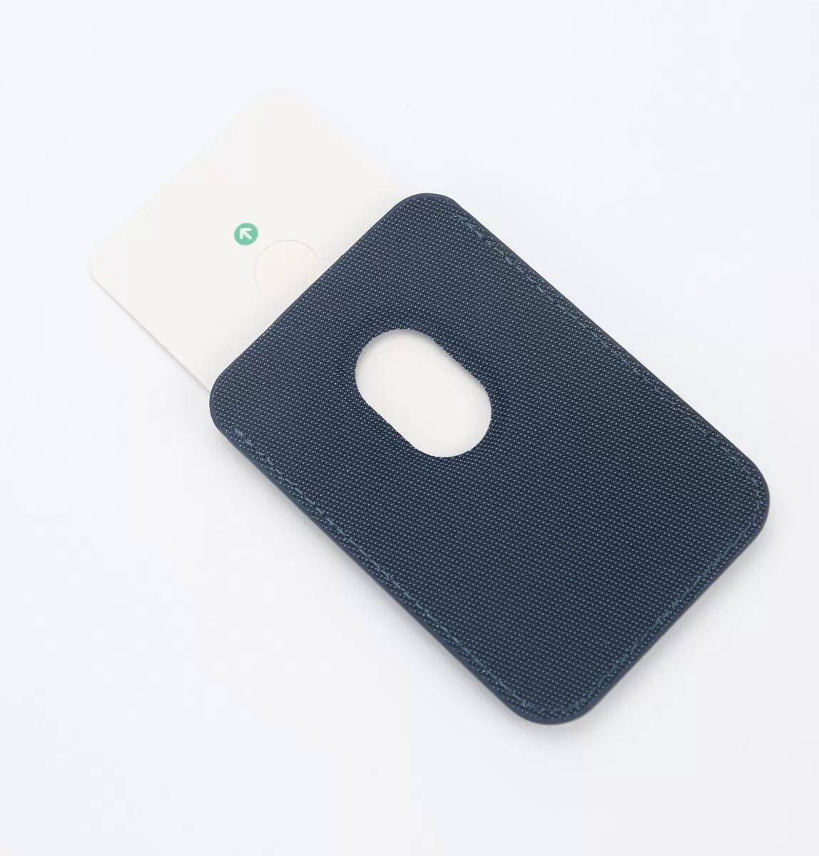 INF Porte-cartes magnétique compatible avec iPhone 17 Pro Magsafe - Portefeuille bleu en similicuir