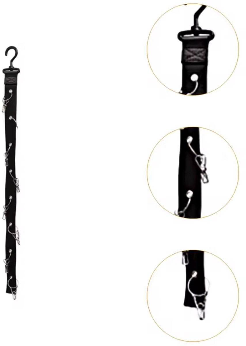 CHPN Pettenhanger Organizer voor Petten en Accessoires - Zwart - 72 cm lang