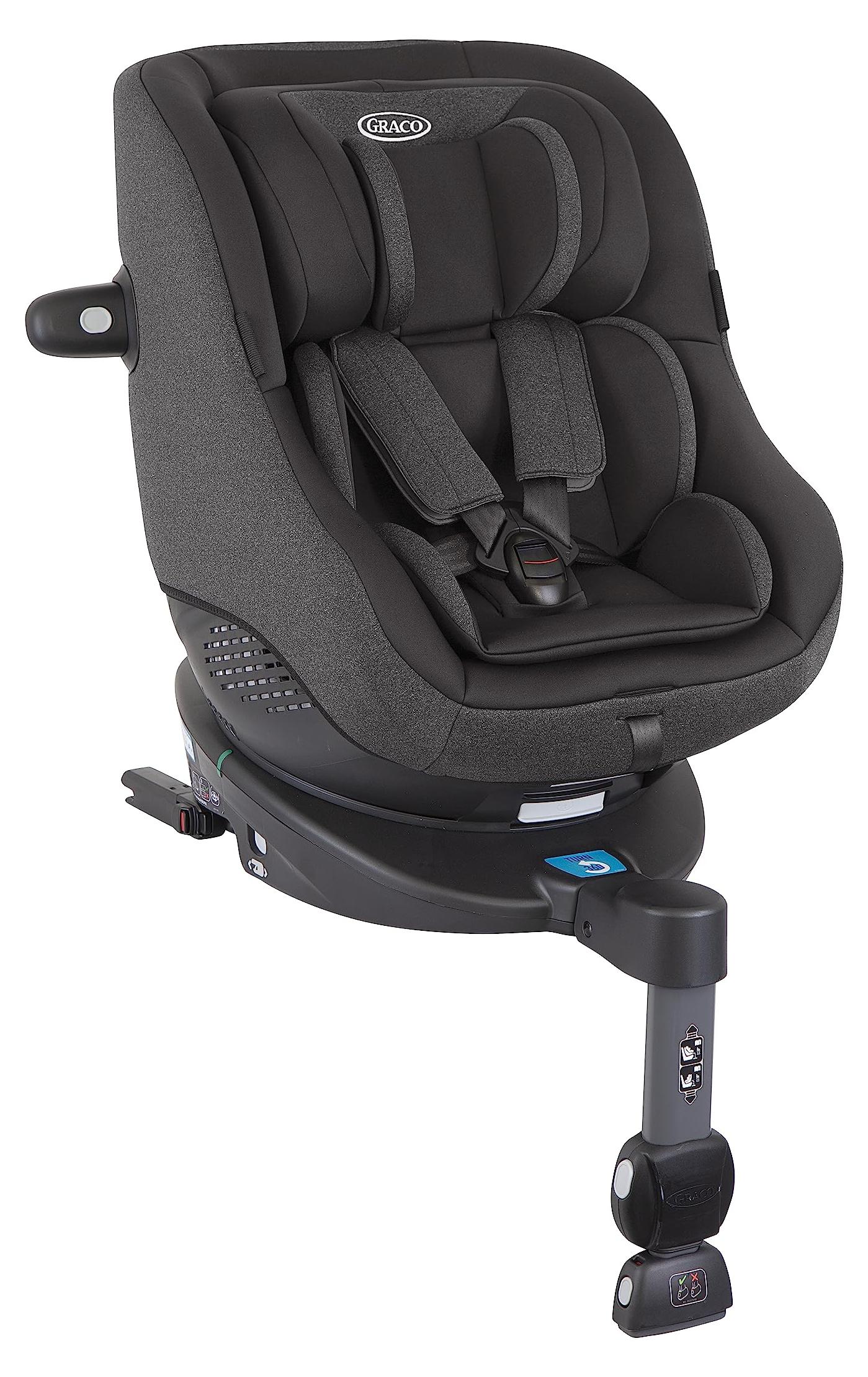 Autositz - Gruppe 0+ - 360 Grad schwenkbar - i-Size R129 - Schwarz