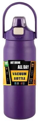 Uplifted Finds Outdoor Portable Stainless Steel Thermal Vacuum Flask purple 800 Ml