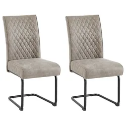 Schwingstuhl-Set Maria-XXL 2er-Set Taupe